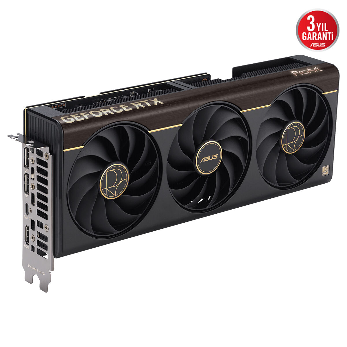 ASUS PROART-RTX5070TI-O16G-NVIDIA-GEFORCE-RTX 5070 TI-16GB GDDR7-256bit--OC-1xHDMI-2xDP-USB-C-DLSS4 EKRAN KARTI - 2