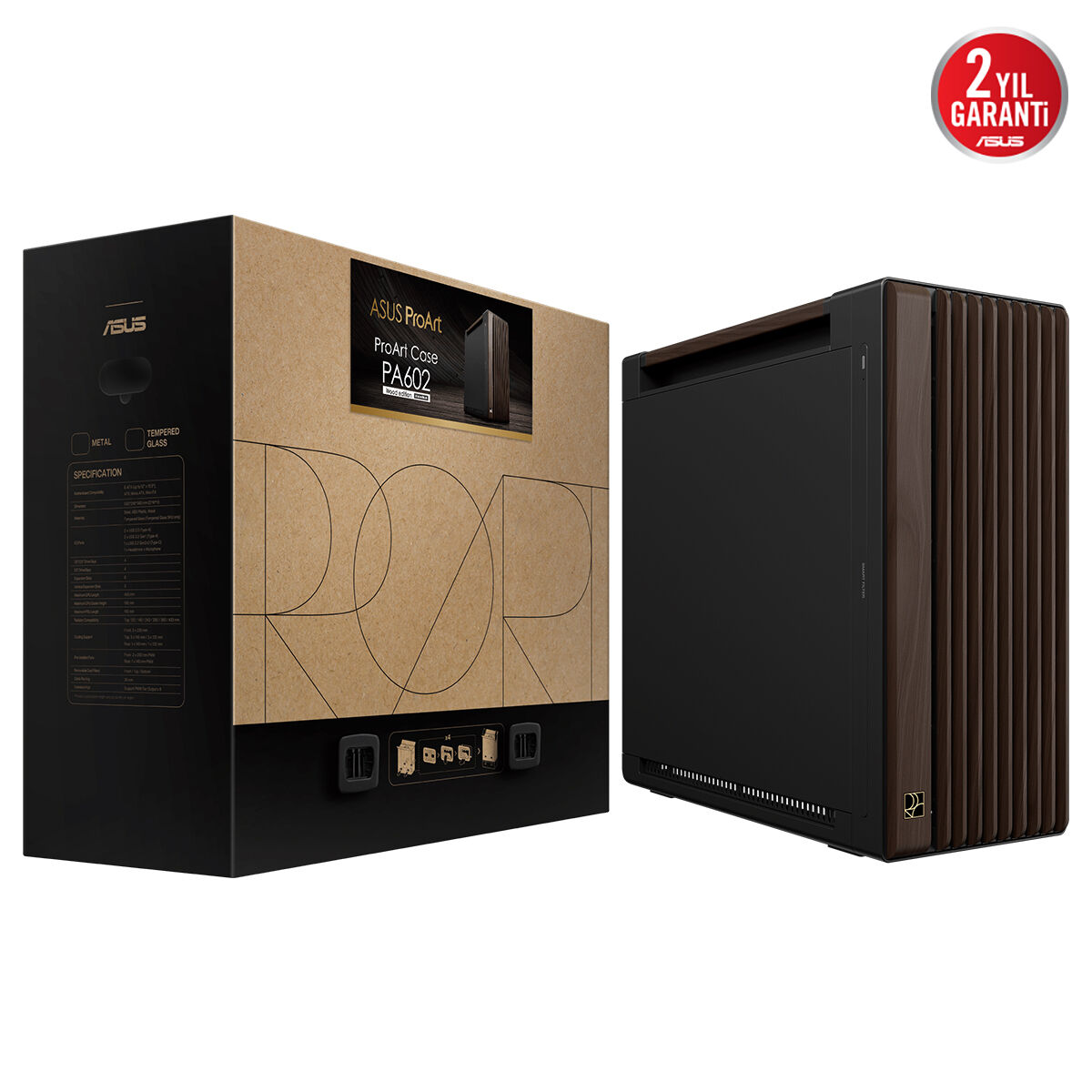 ASUS PROART PA602 WALNUT WOOD TG PWM MODERN BLACK - 2