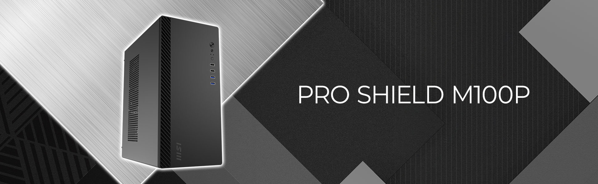 MSI PRO SHIELD M100P 1x120mm Fan mATX Bilgisayar Kasası