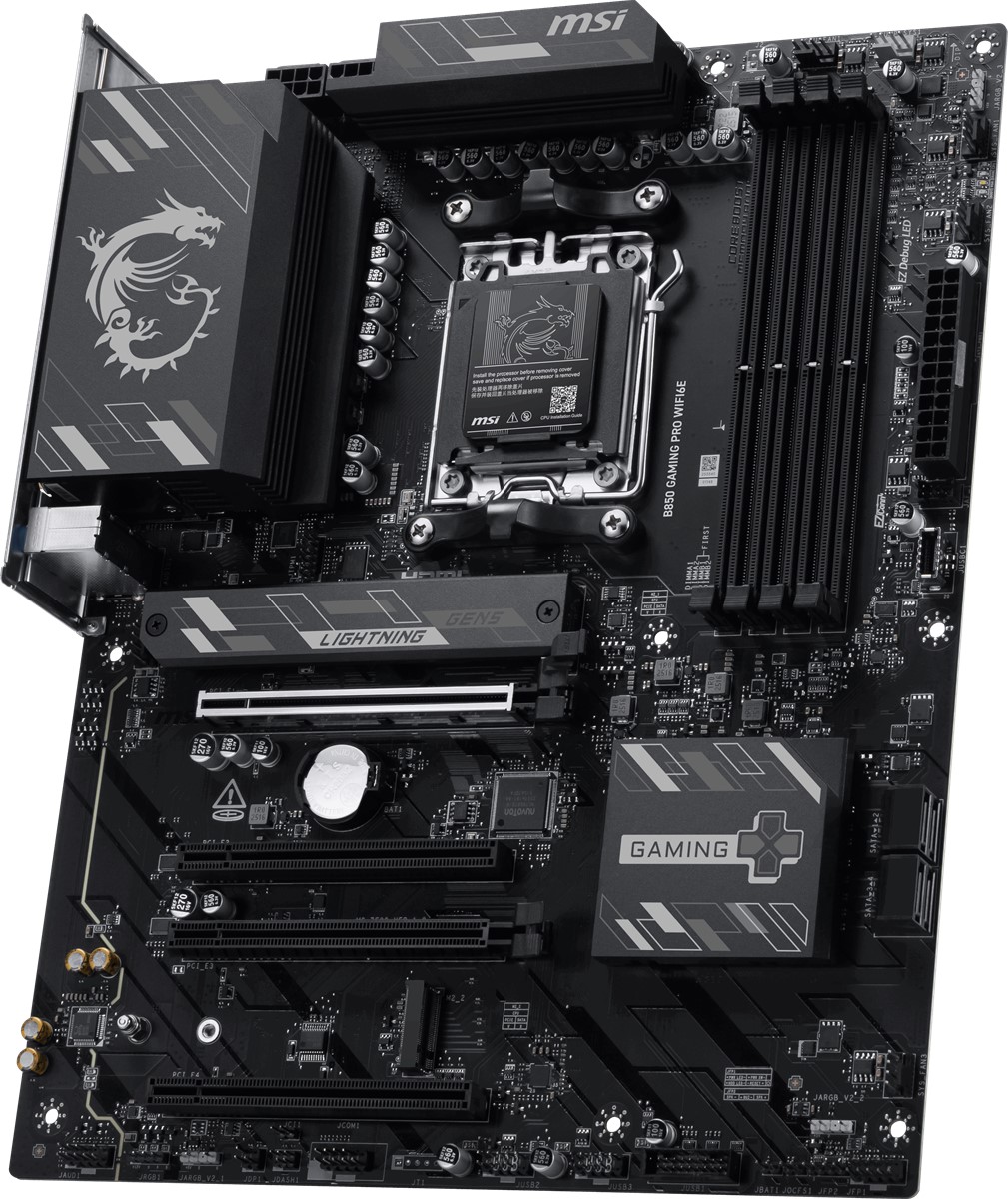 MSI MB B850 GAMING PRO WIFI6E AM5 DDR5 8200MHZ(OC) DP 1X HDMI 2x M.2 4x PCI-E x16 USB 10Gbs 2,5G LAN WI-FI 6E ATX - 4