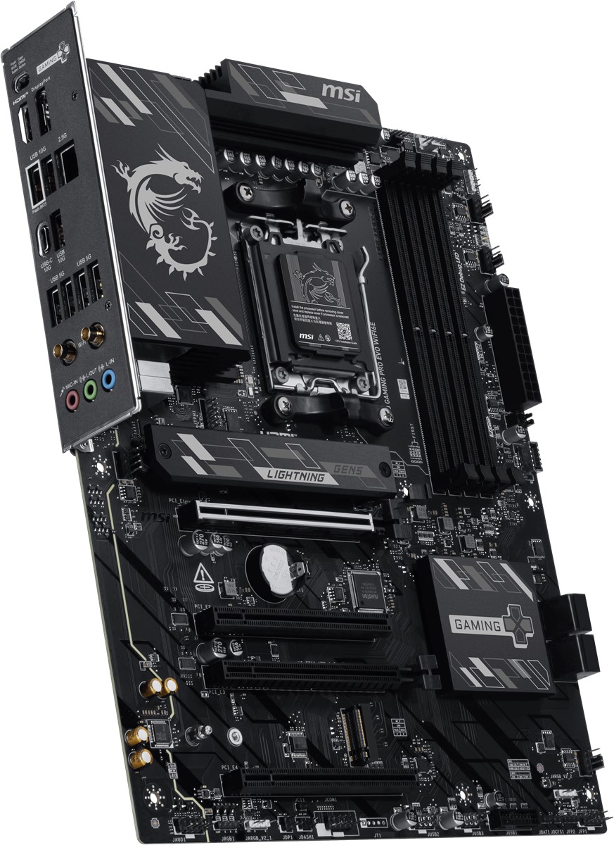 MSI MB B850 GAMING PRO WIFI6E AM5 DDR5 8200MHZ(OC) DP 1X HDMI 2x M.2 4x PCI-E x16 USB 10Gbs 2,5G LAN WI-FI 6E ATX - 5