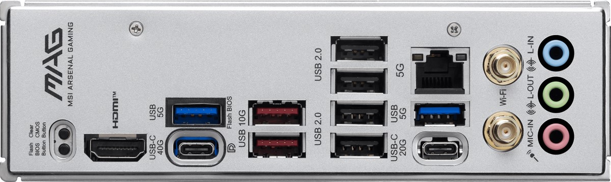 MSI MB MAG X870E GAMING MAX WIFI AM5 DDR5 8200MHZ(OC) 3x M.2 USB 40Gbps HDMI DP 5G LAN WIFI 7 RGB ATX - 6