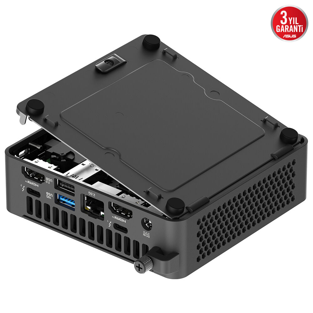 ASUS NUC15 PRO SLIM KIT INTEL CORE 3-100U BAREBONE (RAM YOK DISC YOK) FREEDOS MINI MASAUSTU PC - RNUC15CRKI300002 - 4