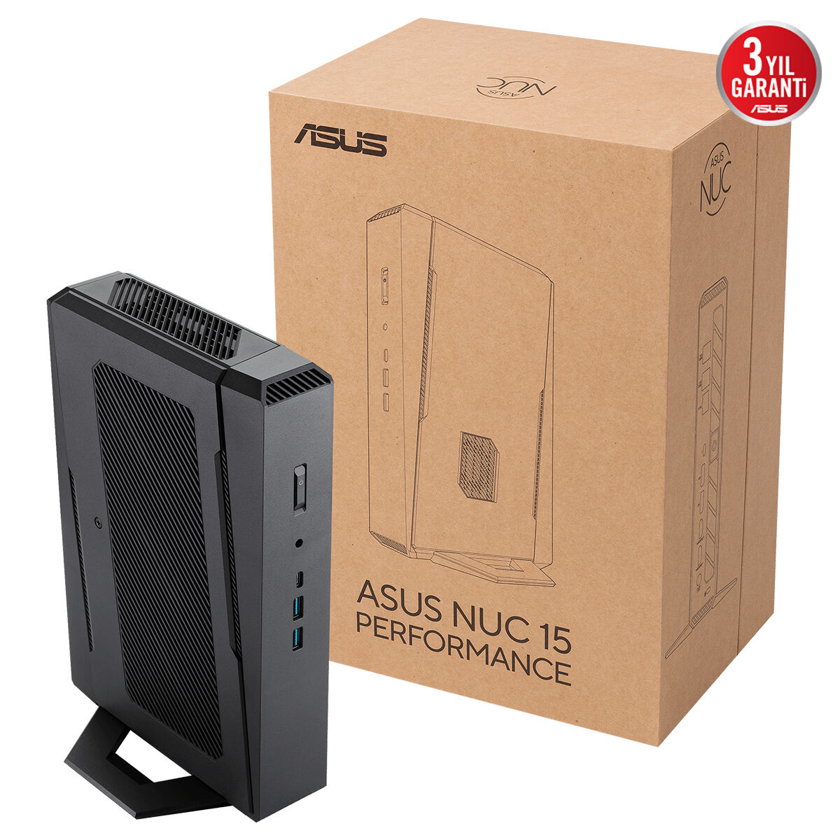 ASUS RNUC15JNK9X40002 NUC15 PERFORMANCE INTEL ULTRA U9-275HX - NVIDIA GEFORCE RTX 5070 - BAREBONE (RAM YOK DISC YOK) FREEDOS MINI MASAÜSTÜ PC