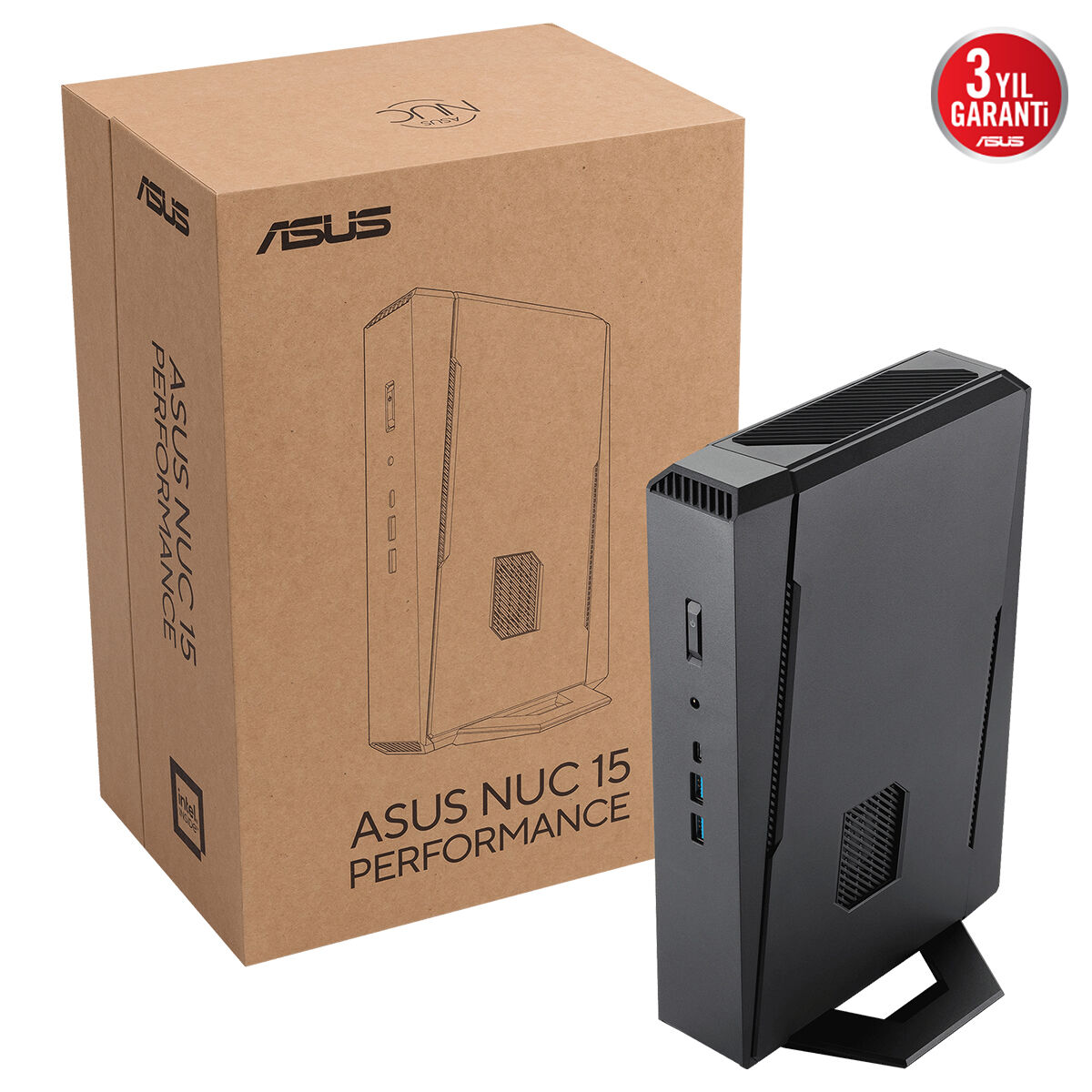 ASUS RNUC15JNK9X40002 NUC15 PERFORMANCE INTEL ULTRA U9-275HX - NVIDIA GEFORCE RTX 5070 - BAREBONE (RAM YOK DISC YOK) FREEDOS MINI MASAÜSTÜ PC - 3