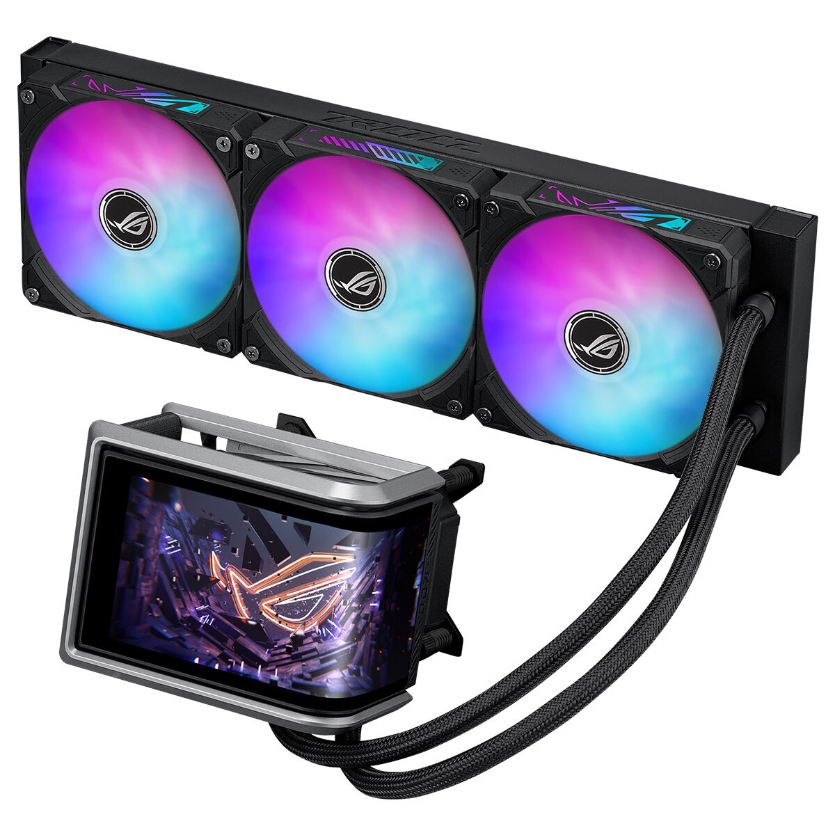 ASUS ROG RYUO IV 360 ARGB HAREKETLİ KAVİSLİ 6 67 INCH AMOLED EKRAN 3D EFEKTLİ VİDEO VE SİSTEM BİLGİLERİ ASETEK EMMA GEN8 V2 POMPA VE AURA EDGE AYDINLATMALI ÖN TAKILI ARGB FANLAR 6 YIL GARANTİ - 4