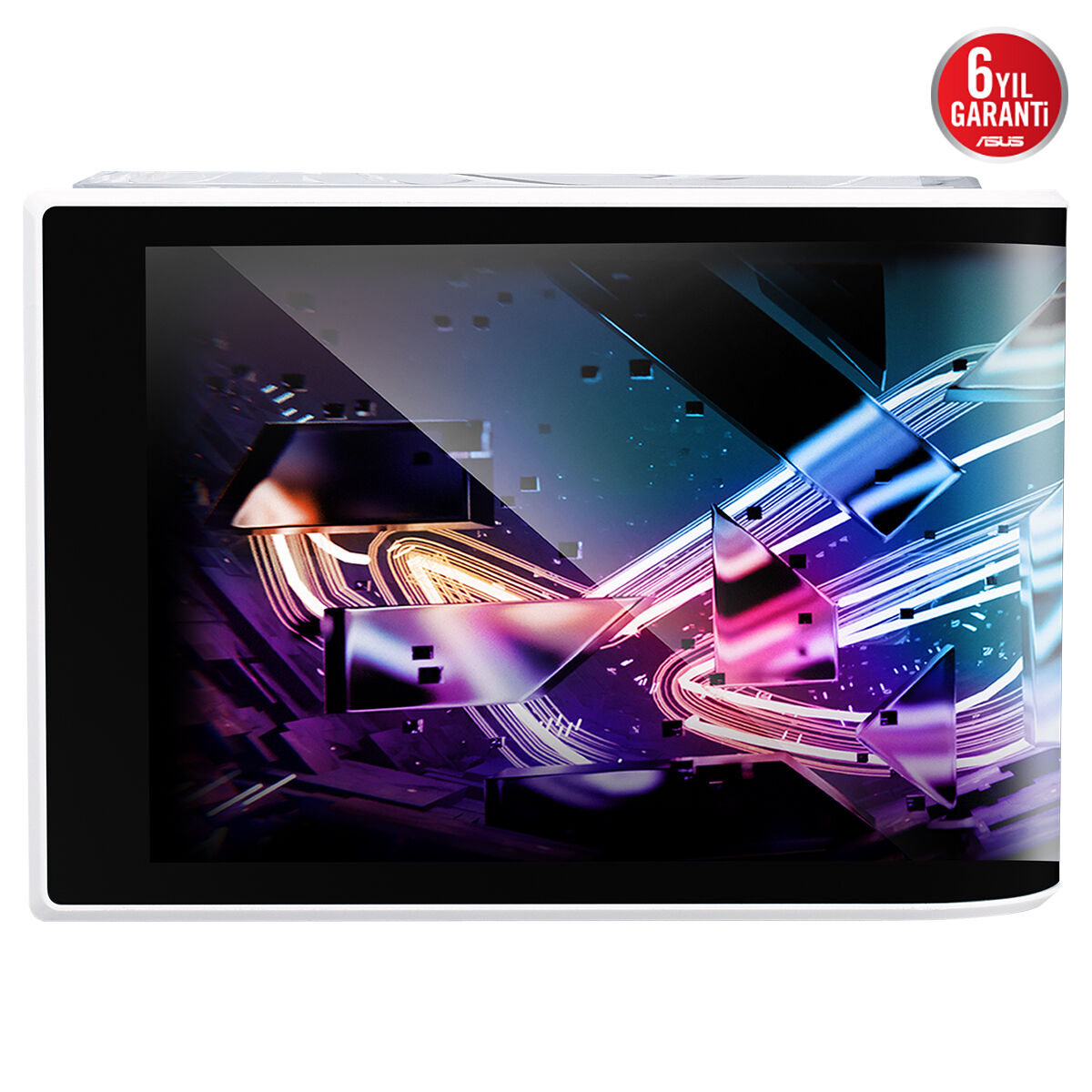 ASUS ROG RYUO IV 360 ARGB HAREKETLİ KAVİSLİ 6 67 INCH AMOLED EKRAN 3D EFEKTLİ VİDEO VE SİSTEM BİLGİLERİ ASETEK EMMA GEN8 V2 POMPA VE AURA EDGE AYDINLATMALI ÖN TAKILI ARGB FANLAR 6 YIL GARANTİ BEYAZ
