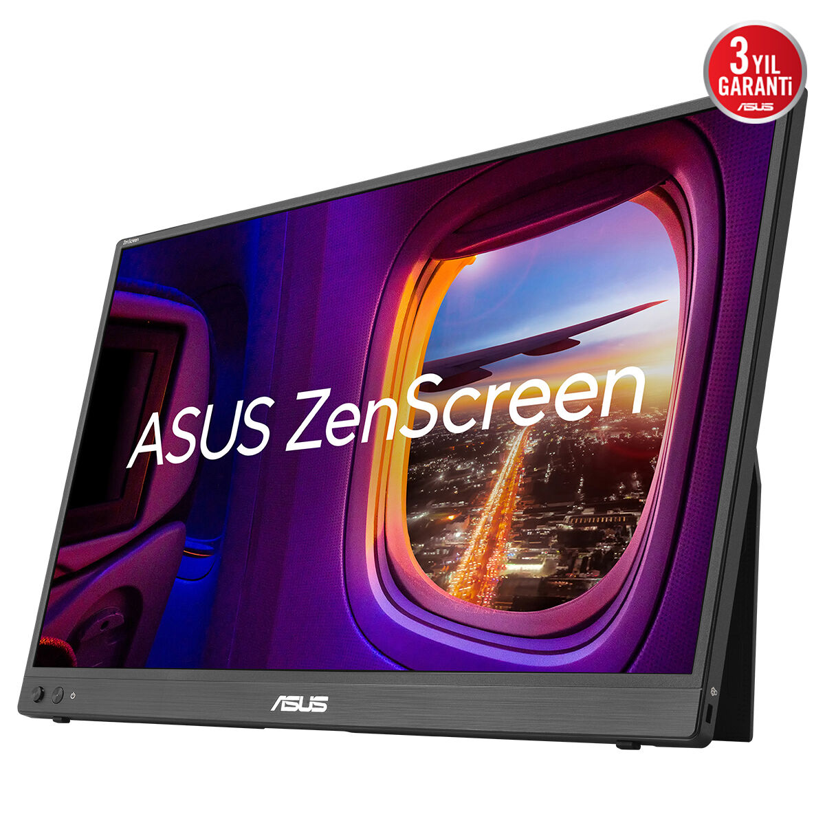ASUS ZenScreen MB16FC 16 IPS 1920x1200 5ms 75Hz 300cd Mini-HDMI USB-C YOK YOK 3YIL FLICKER-FREE DÜŞÜK MAVİ IŞIK TAŞINABİLİR MONİTÖR - 2