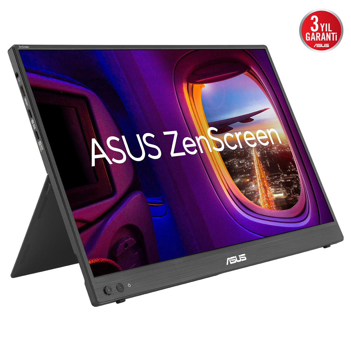 ASUS ZenScreen MB16FC 16 IPS 1920x1200 5ms 75Hz 300cd Mini-HDMI USB-C YOK YOK 3YIL FLICKER-FREE DÜŞÜK MAVİ IŞIK TAŞINABİLİR MONİTÖR - 4