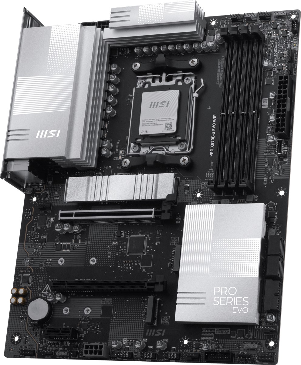 MSI MB PRO X870E-S EVO WIFI AM5 DDR5 8200MHZ(OC) 3x M.2 USB 40Gbps Type-C DP HDMI 5G LAN WIFI 7 RGB ATX - 4