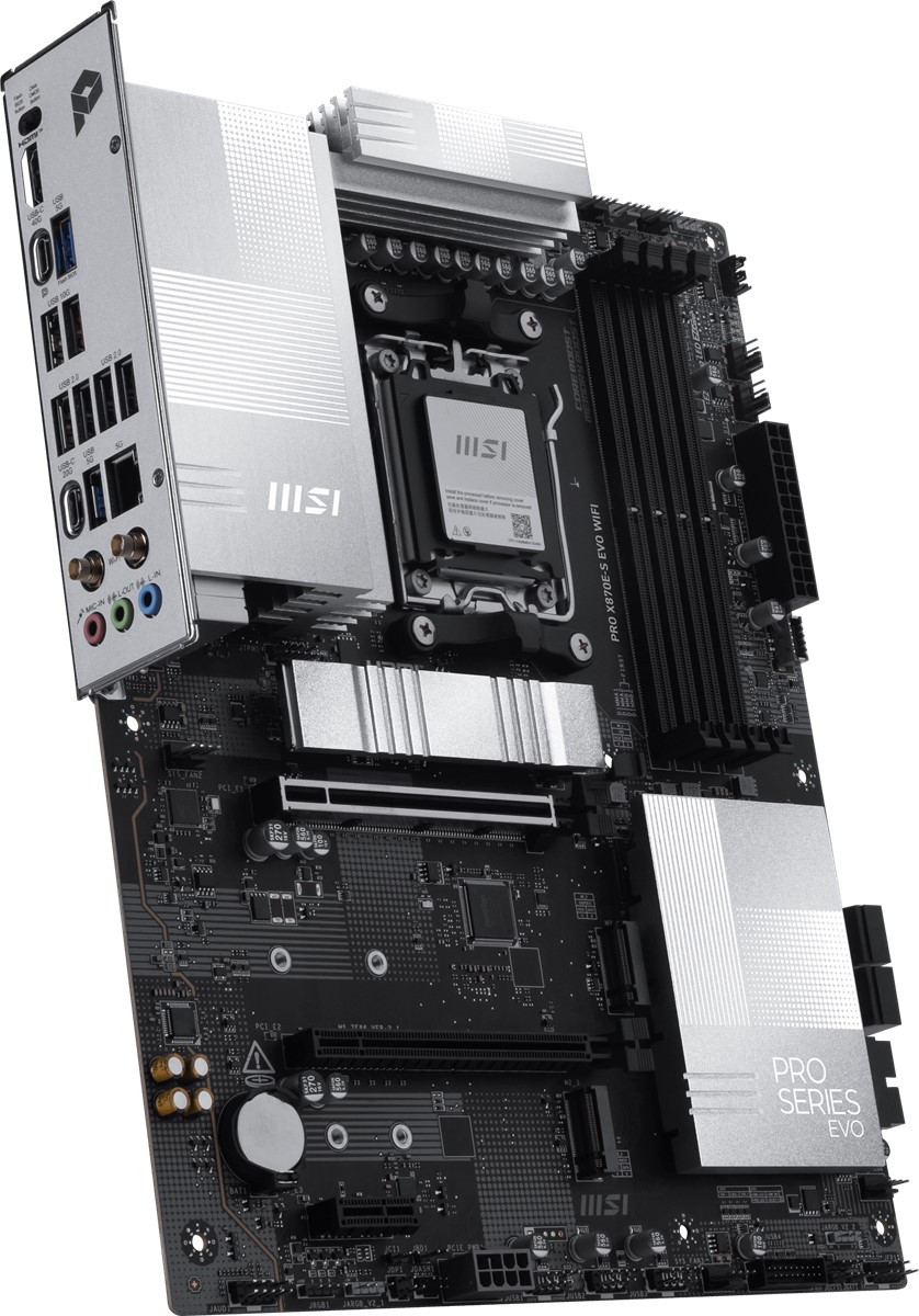 MSI MB PRO X870E-S EVO WIFI AM5 DDR5 8200MHZ(OC) 3x M.2 USB 40Gbps Type-C DP HDMI 5G LAN WIFI 7 RGB ATX - 5