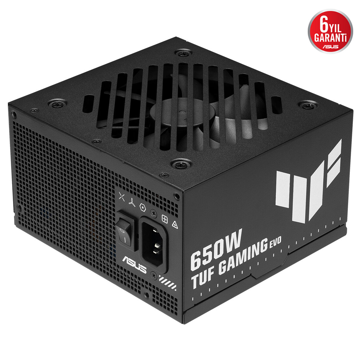 ASUS TUF GAMING 650B EVO BRONZE EVO PSU ATX 3.1 FULL MODÜLER 80 PLUS BRONZE ASKERİ SINIF SERTİFİKASYON ÇİFT BİLYALI FAN KORUMALI PCB 6 YIL GARANTİ - 2