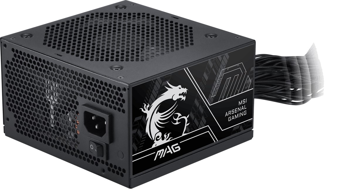 MSI MAG A750BN PCIE5 III 750W 80+ BRONZE ATX 3.1 PCIE 5.1 POWER SUPPLY - 3