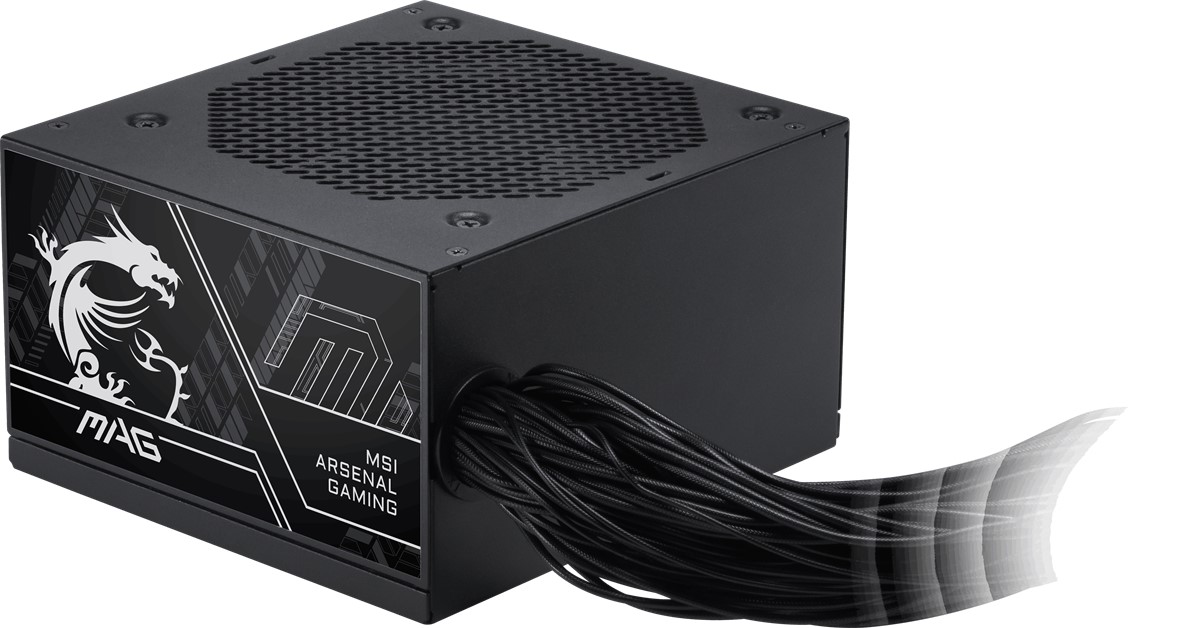 MSI MAG A750BN PCIE5 III 750W 80+ BRONZE ATX 3.1 PCIE 5.1 POWER SUPPLY - 6