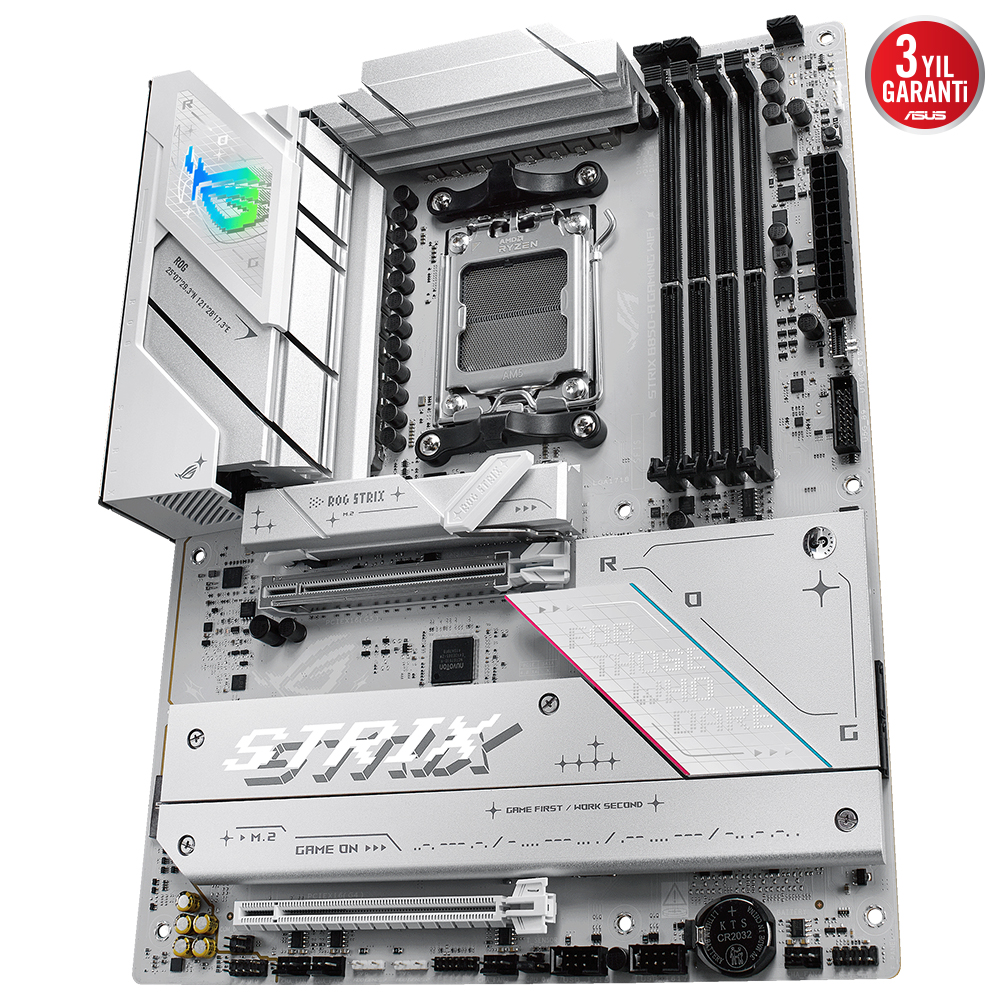 ASUS ROG STRIX B850-A GAMING WIFI7 NEO AMD B850 AM5 DDR5 9000 HDMI 4x M2 USB3.2 GEN 2x2 WIFI 7 + BT AURA RGB 5GBIT LAN ATX 14+2+2 GÜÇ AŞAMALARI ASUS Q-DESIGN READY FOR ADVANCED AI PC - 3