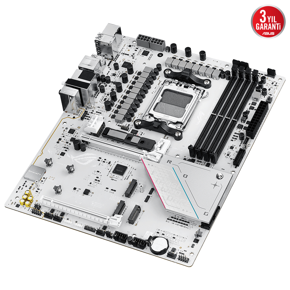 ASUS ROG STRIX B850-A GAMING WIFI7 NEO AMD B850 AM5 DDR5 9000 HDMI 4x M2 USB3.2 GEN 2x2 WIFI 7 + BT AURA RGB 5GBIT LAN ATX 14+2+2 GÜÇ AŞAMALARI ASUS Q-DESIGN READY FOR ADVANCED AI PC - 6