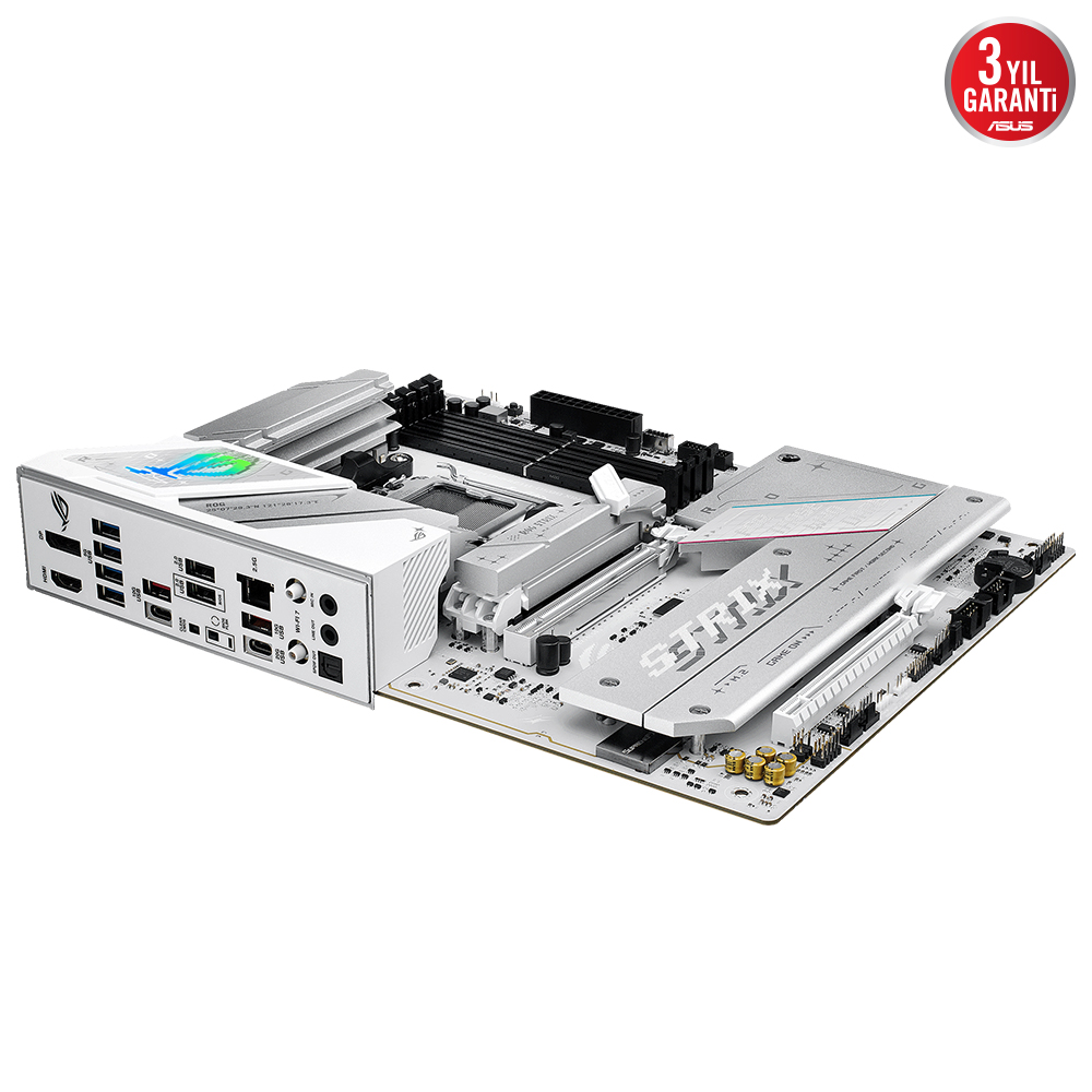 ASUS ROG STRIX B850-A GAMING WIFI7 NEO AMD B850 AM5 DDR5 9000 HDMI 4x M2 USB3.2 GEN 2x2 WIFI 7 + BT AURA RGB 5GBIT LAN ATX 14+2+2 GÜÇ AŞAMALARI ASUS Q-DESIGN READY FOR ADVANCED AI PC - 7