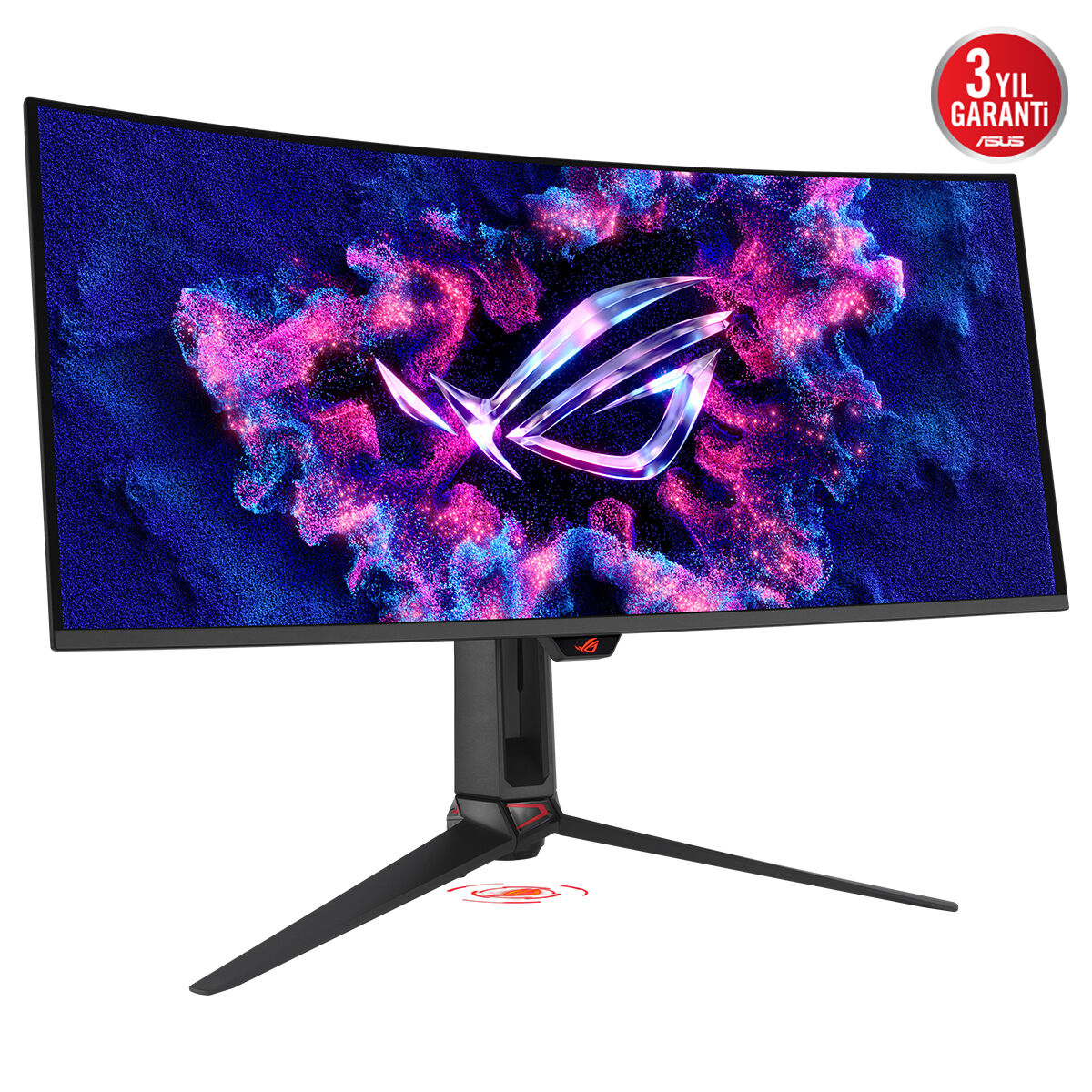 ASUS ROG SWIFT PG34WCDN 34 RGB QD-OLED KAVİSLİ FREESYNC VE GSYNC UYUMLU 3440x1440 0.03ms 360Hz 1300cd(HDR max) DP HDMI USB-C USB YOK VESA 3YIL OLED CARE PRO YAKINLIK SENSÖRÜ(NEO PROXIMITY SENSOR) HDR YÜKSEKLİK AYARLI PD90 W MONİTÖR - 2