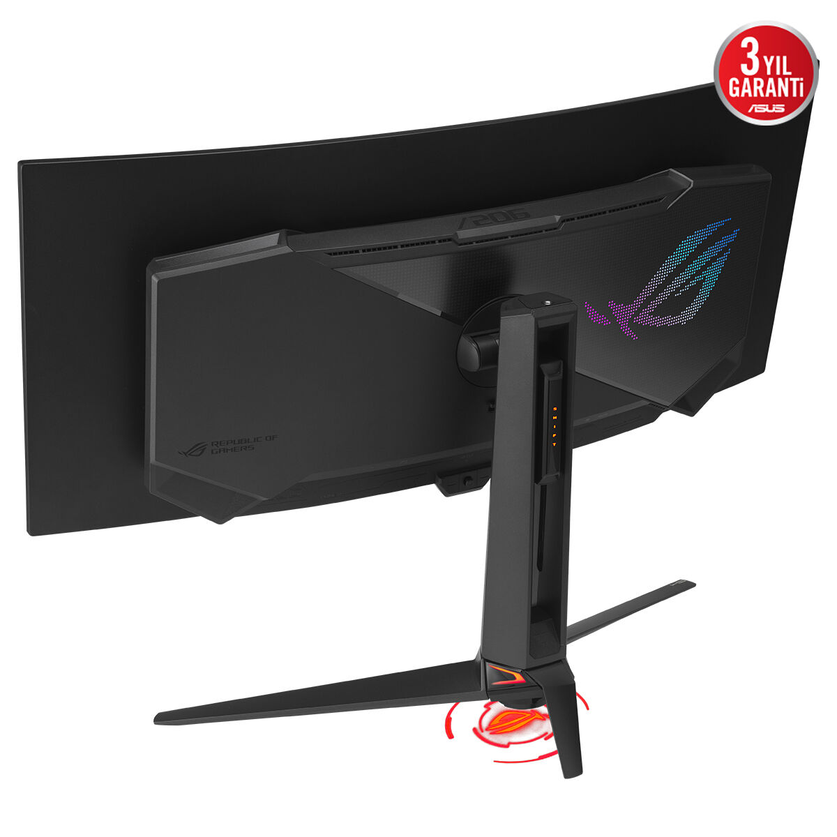 ASUS ROG SWIFT PG34WCDN 34 RGB QD-OLED KAVİSLİ FREESYNC VE GSYNC UYUMLU 3440x1440 0.03ms 360Hz 1300cd(HDR max) DP HDMI USB-C USB YOK VESA 3YIL OLED CARE PRO YAKINLIK SENSÖRÜ(NEO PROXIMITY SENSOR) HDR YÜKSEKLİK AYARLI PD90 W MONİTÖR - 6