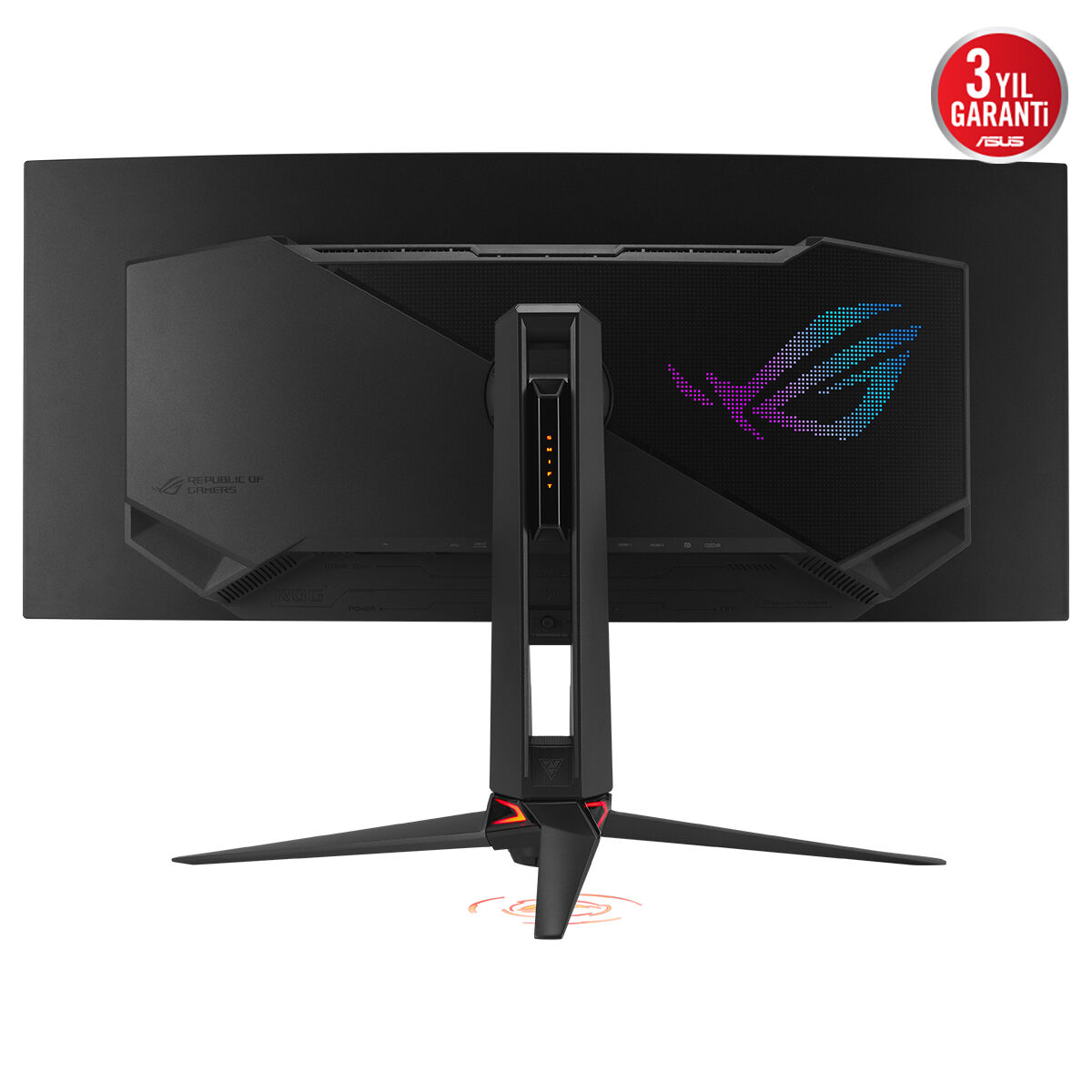 ASUS ROG SWIFT PG34WCDN 34 RGB QD-OLED KAVİSLİ FREESYNC VE GSYNC UYUMLU 3440x1440 0.03ms 360Hz 1300cd(HDR max) DP HDMI USB-C USB YOK VESA 3YIL OLED CARE PRO YAKINLIK SENSÖRÜ(NEO PROXIMITY SENSOR) HDR YÜKSEKLİK AYARLI PD90 W MONİTÖR - 7