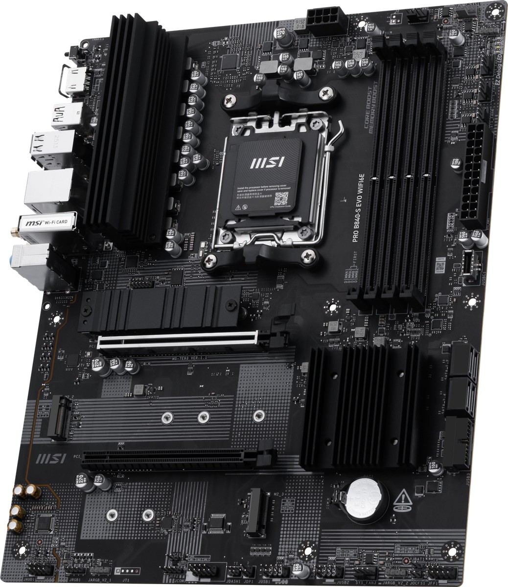MSI PRO B840-S EVO WIFI6E AM5 DDR5 8000MHZ(OC) HDMI 3X M.2 USB 10GBS 2.5G LAN WI-FI 6E ATX - 4