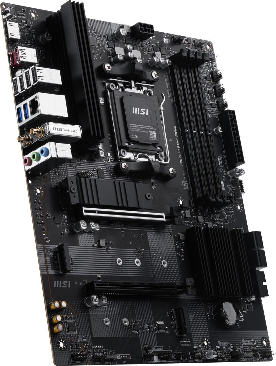 MSI PRO B840-S EVO WIFI6E AM5 DDR5 8000MHZ(OC) HDMI 3X M.2 USB 10GBS 2.5G LAN WI-FI 6E ATX - 5