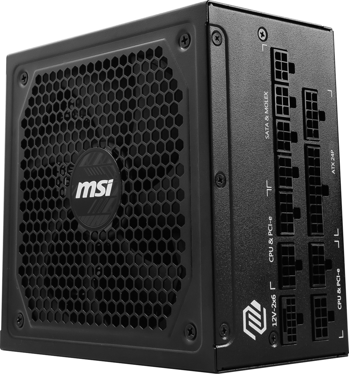MSI PSU MAG A1000GL PCIE5 II 1000W 80+ GOLD ATX 3.1 PCIe 5.1 POWER SUPPLY - 6
