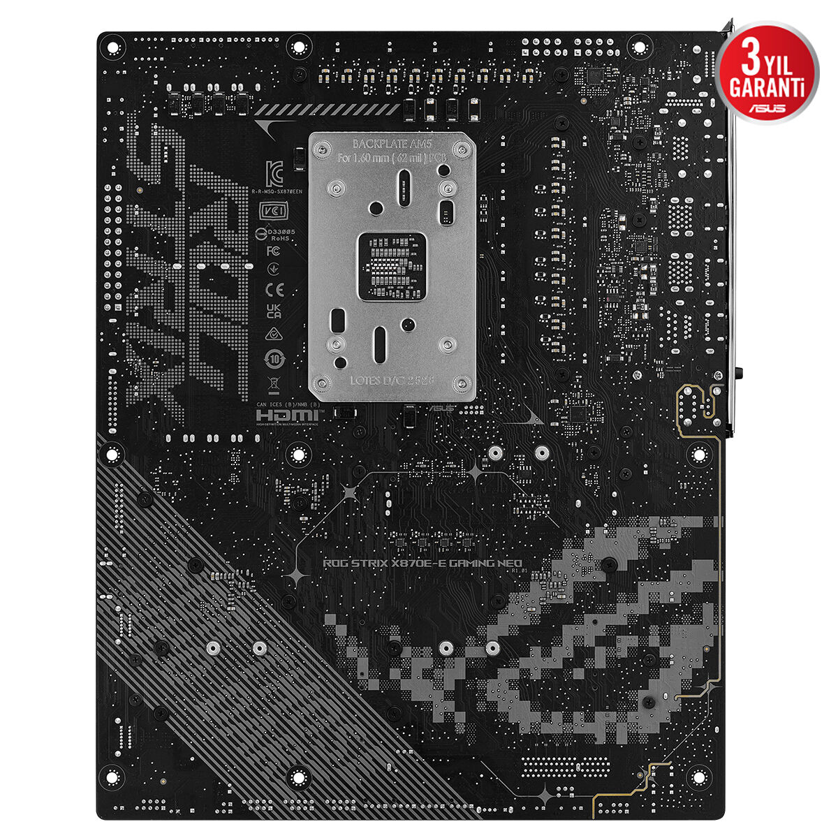 ASUS ROG STRIX X870E-E GAMING WIFI7 NEO AMD X870 AM5 DDR5 9000 HDMI 2xUSB4 5x M2 USB3.2 WiFi 7 + BT AURA RGB 5Gbit LAN ATX 18+2+2 Güç Aşamaları, Çift USB4, AIO Q-CONNECTOR - 3