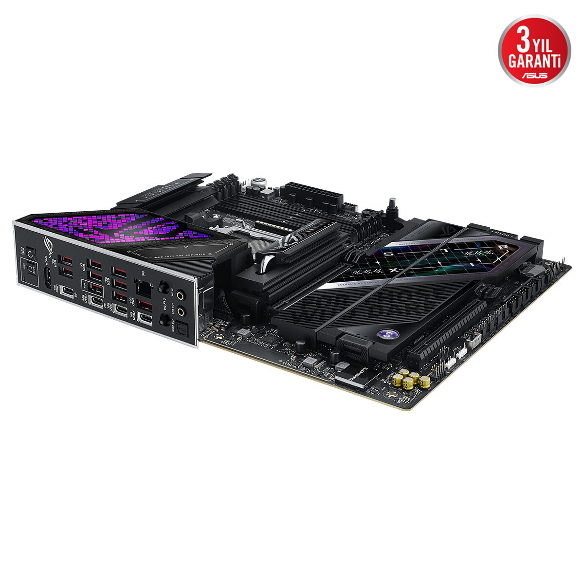 ASUS ROG STRIX X870E-E GAMING WIFI7 NEO AMD X870 AM5 DDR5 9000 HDMI 2xUSB4 5x M2 USB3.2 WiFi 7 + BT AURA RGB 5Gbit LAN ATX 18+2+2 Güç Aşamaları, Çift USB4, AIO Q-CONNECTOR - 4