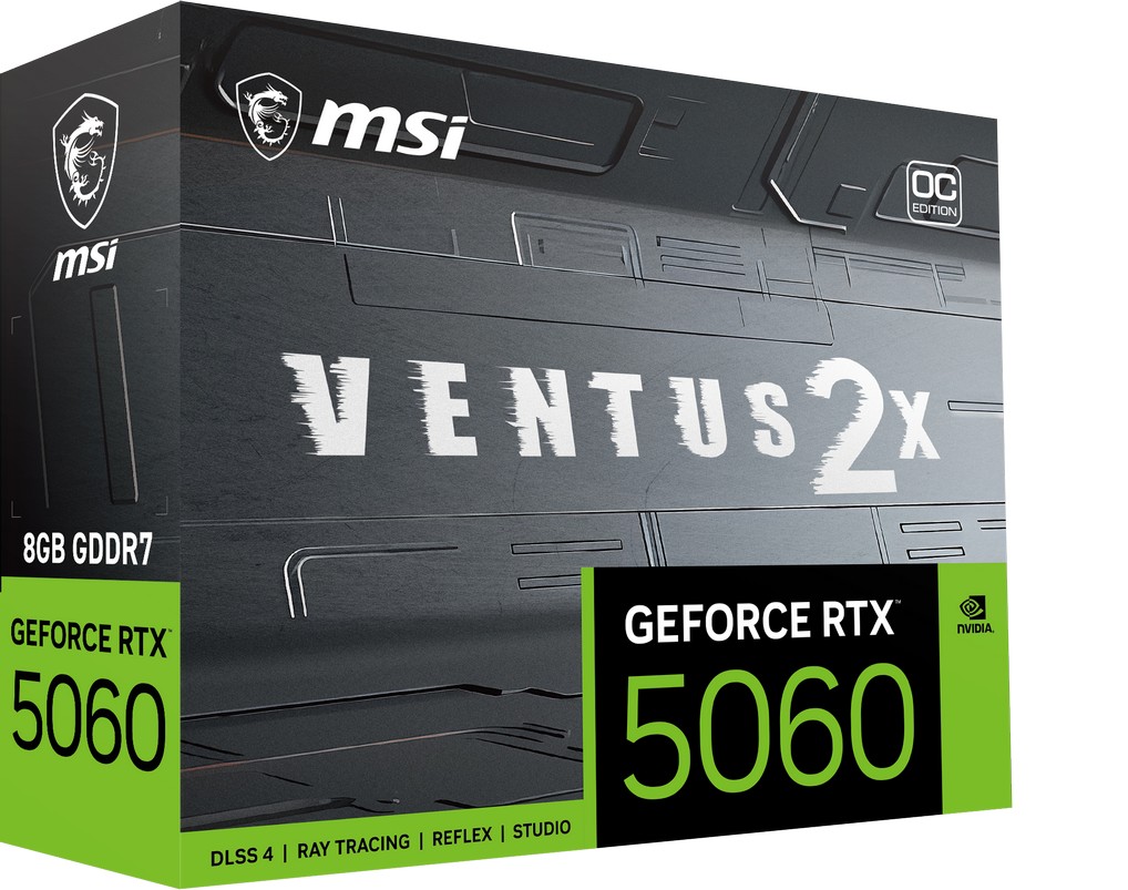 MSI VGA GEFORCE RTX 5060 8G VENTUS 2X OC V1 - 3