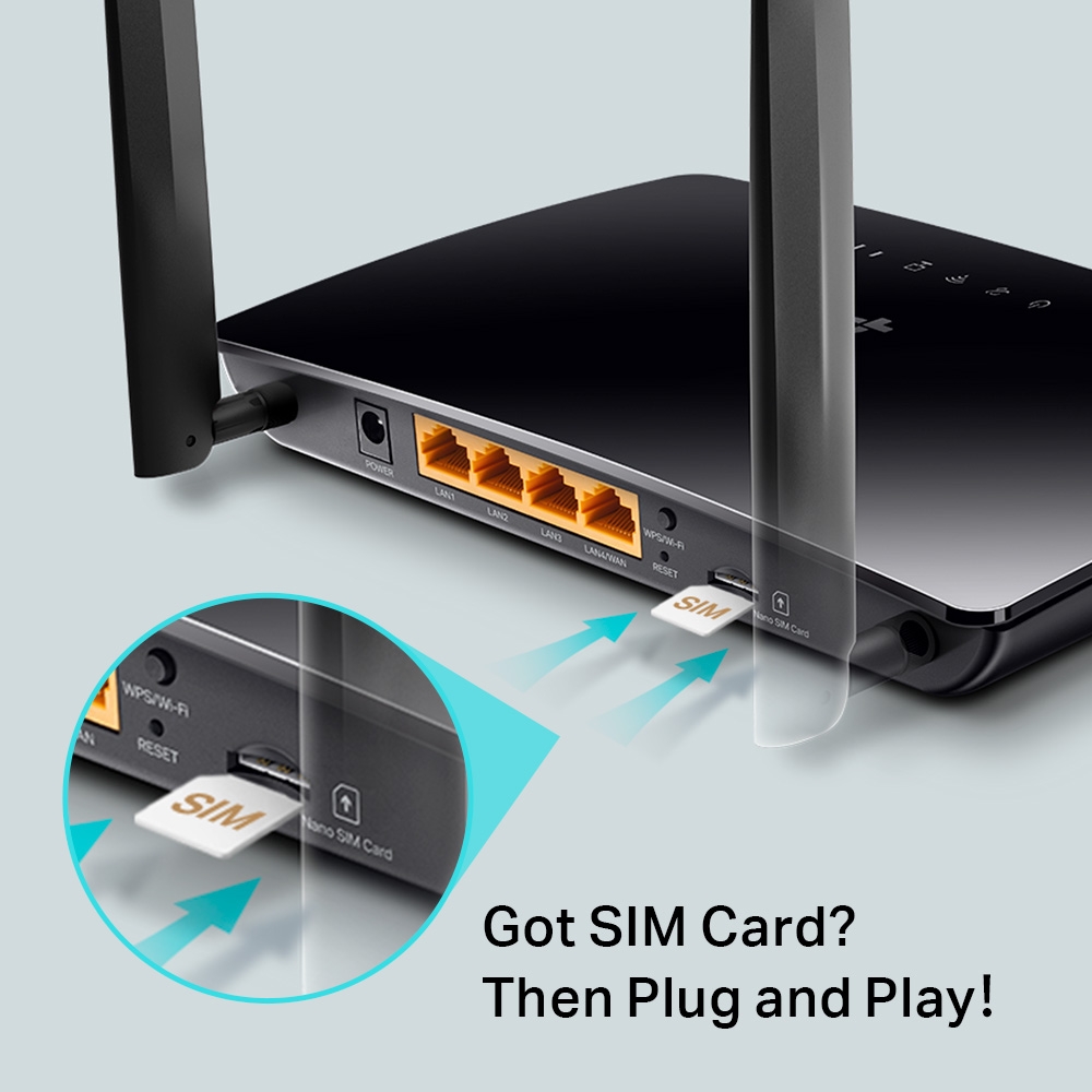 TP-LINK ARCHER MR402 AC1200 WIRELESS DUAL BAND4G LTE ROUTER - 3