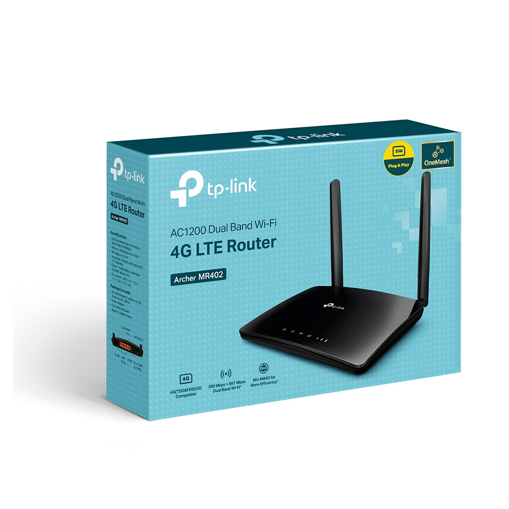 TP-LINK ARCHER MR402 AC1200 WIRELESS DUAL BAND4G LTE ROUTER - 5