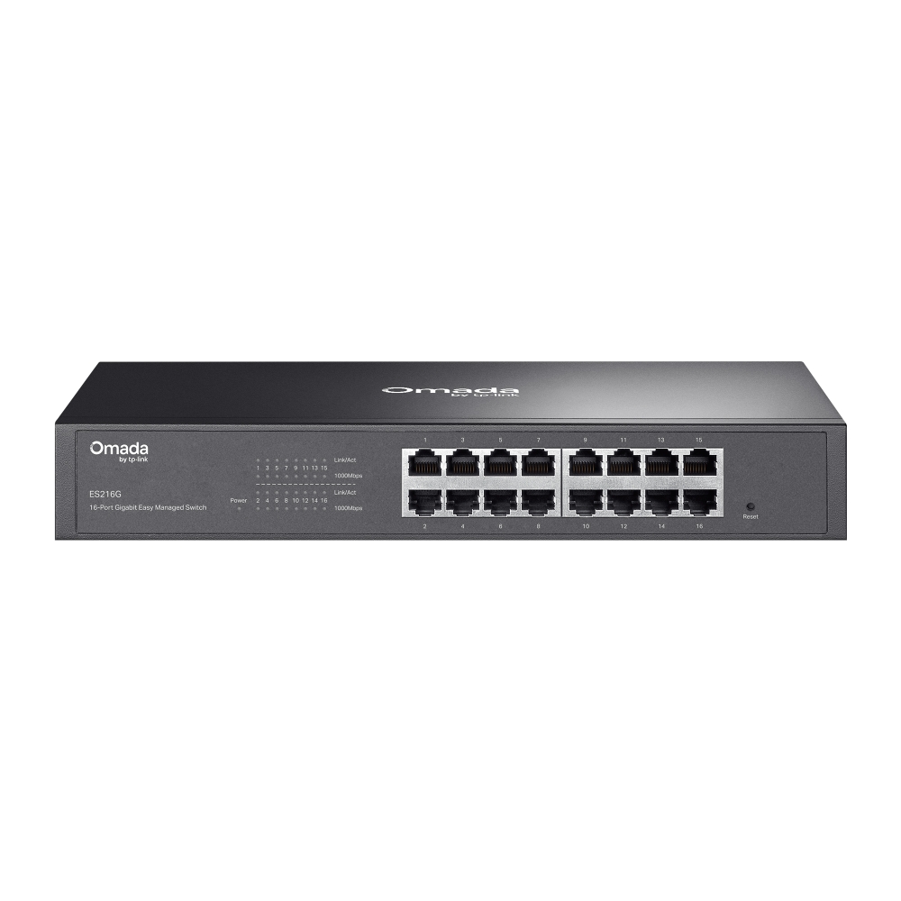 TP-LINK OMADA ES216G 16 PORT RJ45 GIGABIT KOLAY YONETILEBILIR SWITCH