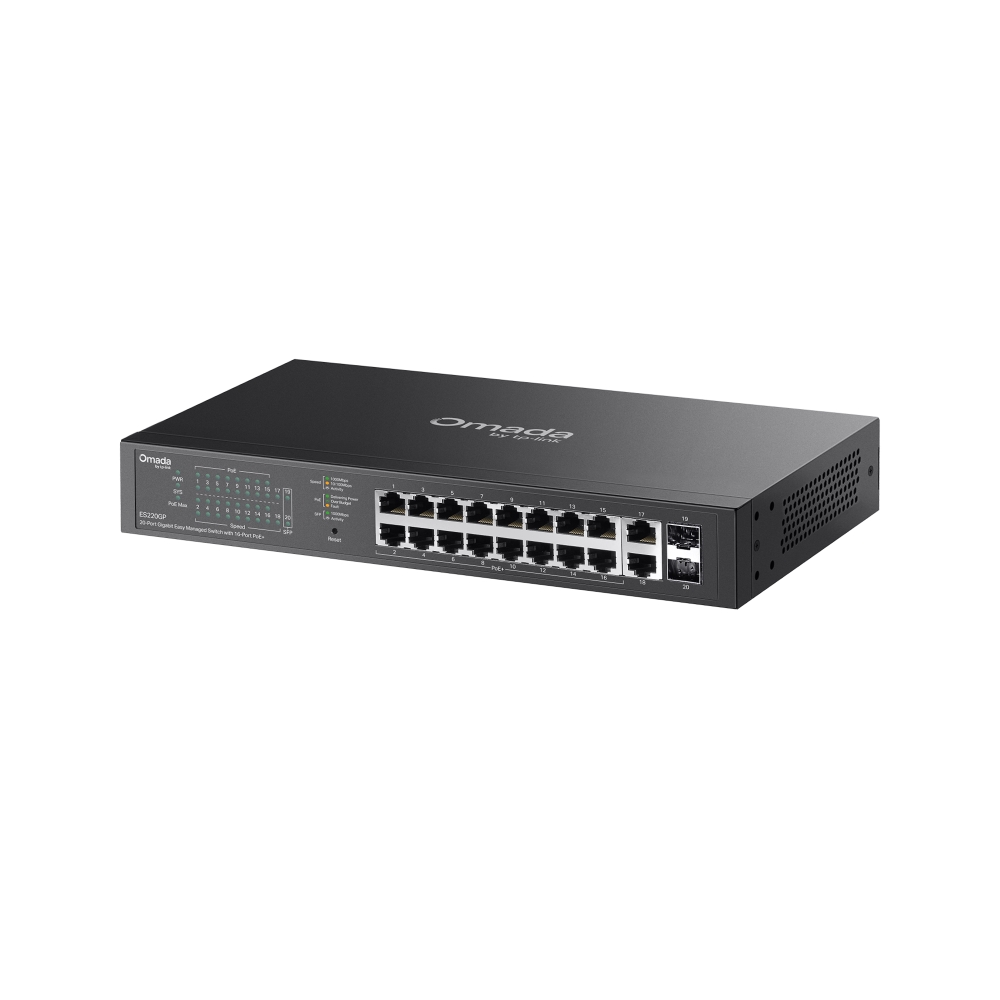TP-LINK OMADA ES220GP 20 PORT 16 X PoE+ GIGABIT KOLAY YONETILEBILIR SWITCH - 3