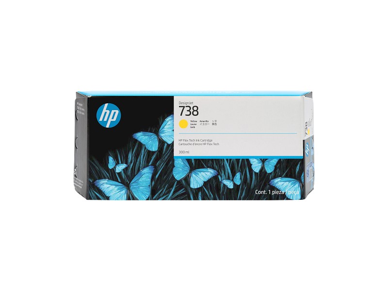 HP 676M8A (738) YELLOW 300 ML KARTUS